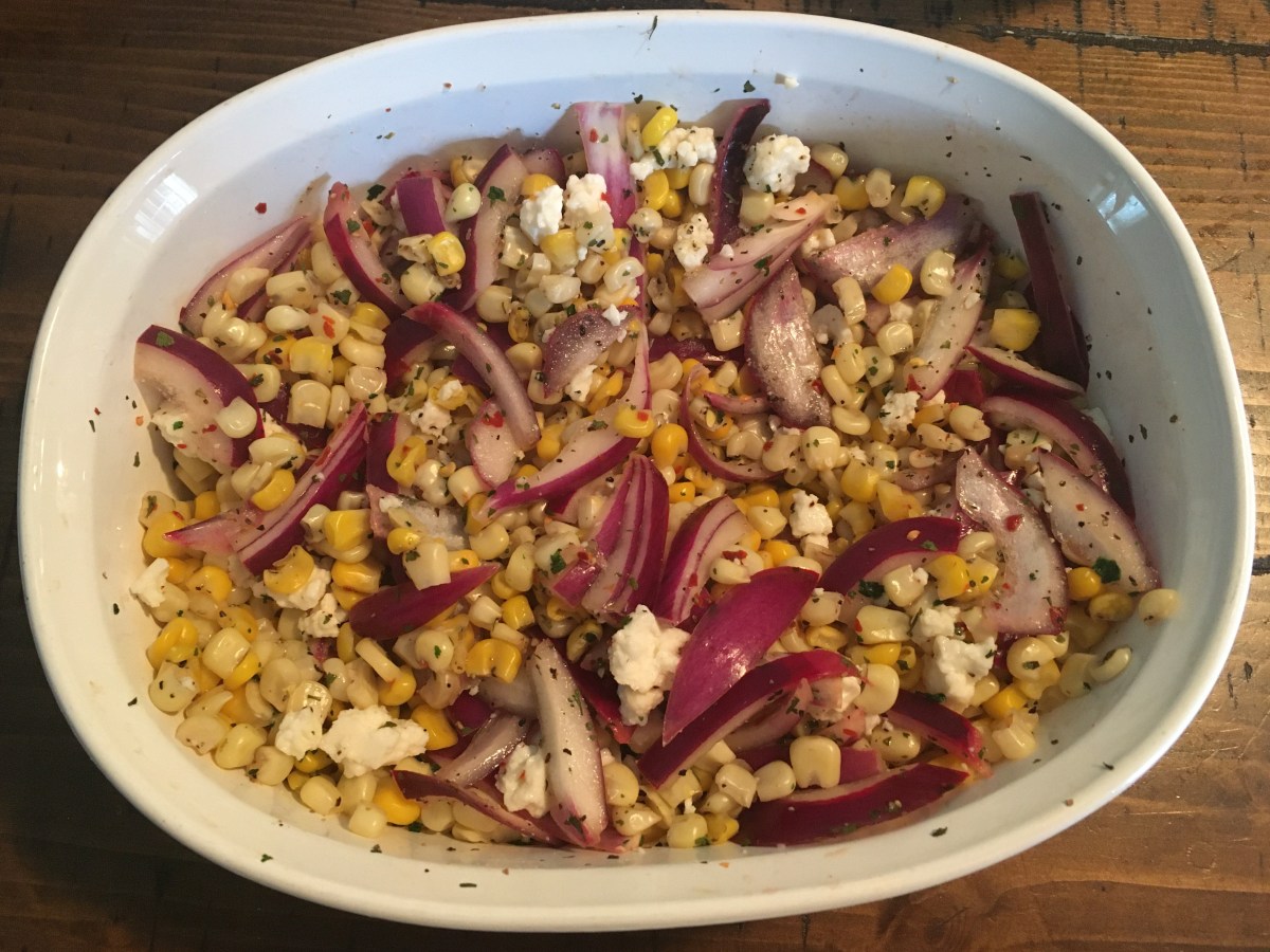 Corn Salad with Red Onion and Queso&nbsp;Fresco